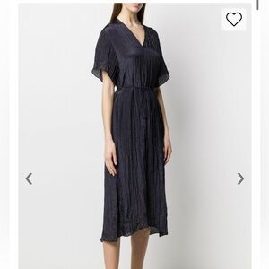 VINCE
Coastal Blue Textured Short Sleeve Dress